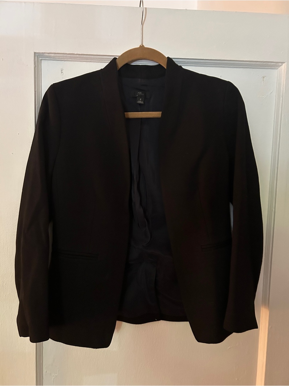 J.Crew Black Open-Front Women's Blazer Jacket